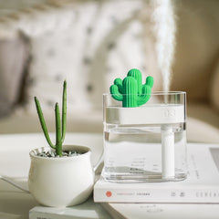 Cactus Air Humidifier Clear Color Light Mist Maker