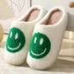 Smiley Face Cute Furry Cartoon Slippers for Women