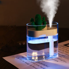 Cactus Air Humidifier Clear Color Light Mist Maker