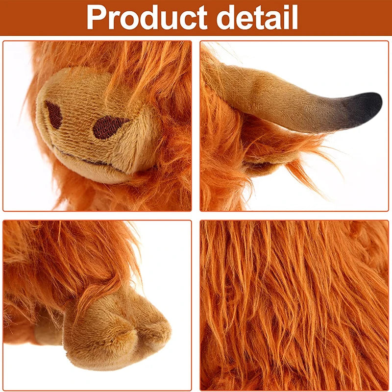 Cuddly Highland Cow Plush Toy