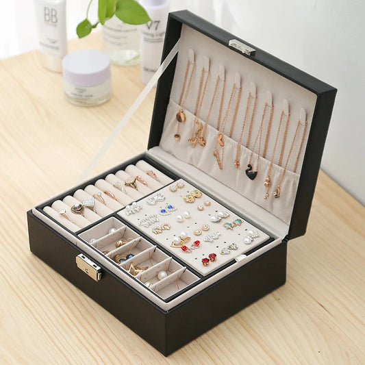 Elegant Leather Jewelry Case