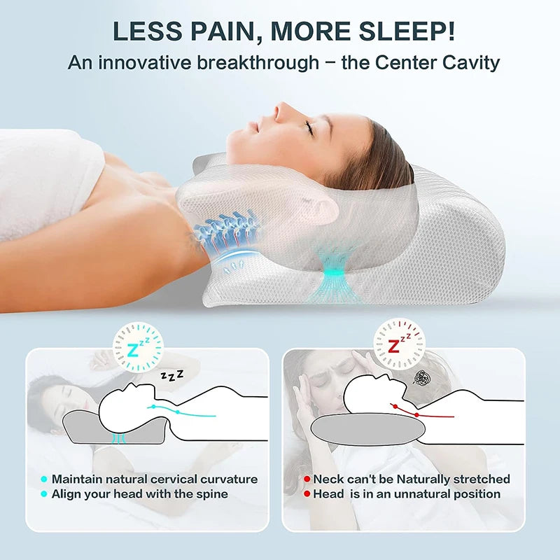 Comfy Sleep Memory Foam Cervical Pillow