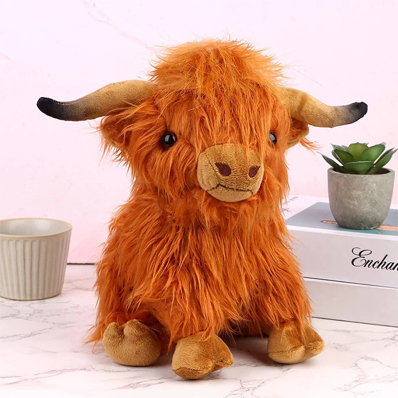 Cuddly Highland Cow Plush Toy