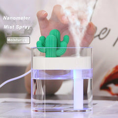 Cactus Air Humidifier Clear Color Light Mist Maker